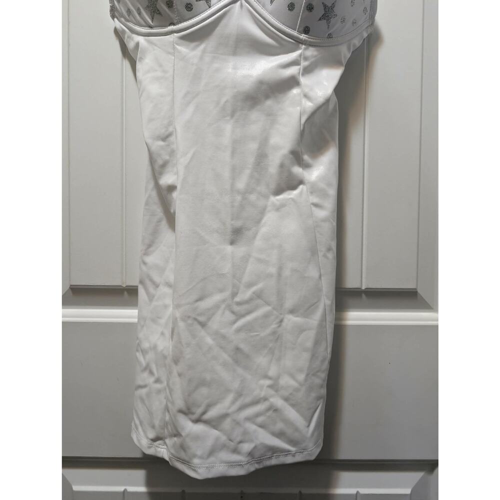 Adult White Wild West Sexy Mini Dress Halloween Costume Size Small (4-6) - Picture 11 of 11